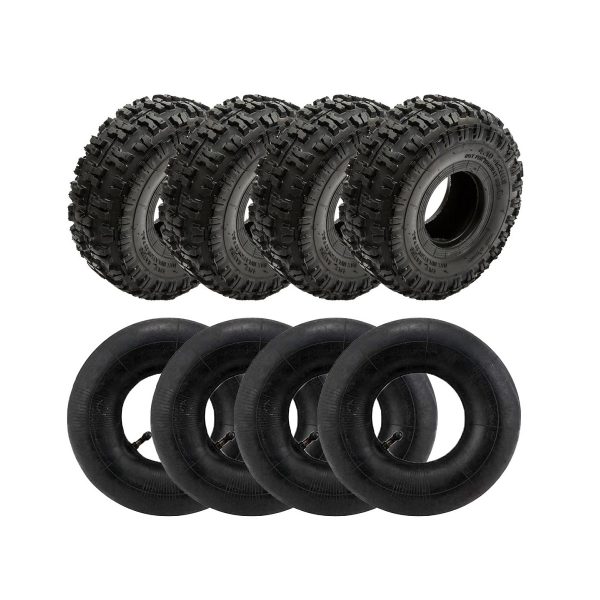 4 Gomme con Camere D'aria 4.10-4 per Mini Quad