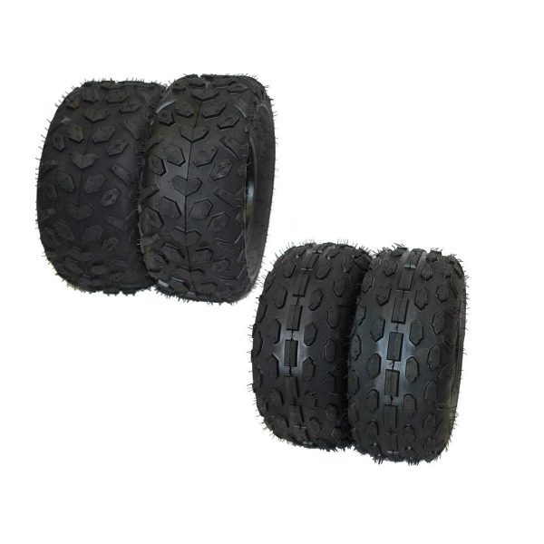Treno da 4 Gomme 6' 145x70-6' Pneumatici tassellati più tacchettati